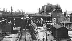 Guildford Station platform 2 & 3 in the late 1800's