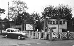Bramley & Wonersh Station - Signal Box & Crossing Gates - 1965