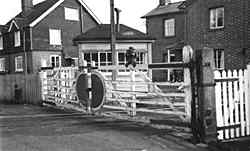 Cranleigh Station Crossing Gates - Early 1960's
