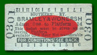 Platform Ticket - Bramley & Wonersh Station