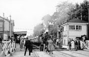 The last scheduled service train from Guildford to Horsham at Bramley and Wonersh station.